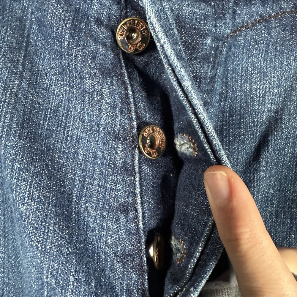 Vintage Diesel Tyel Jeans Mens 36x30 Bootcut Button Fly Italy Distress Y2K Relax - Picture 5 of 11